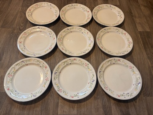 Floral dinner plates - dinner, english