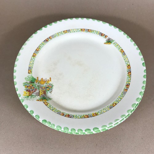 Set antique floral - of, dinner