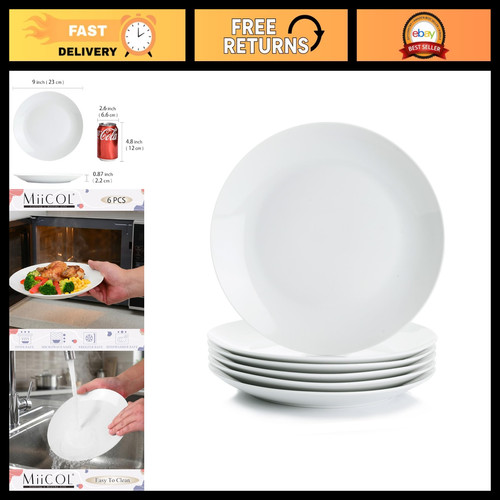 Ceramic dinner plates set - set, 6