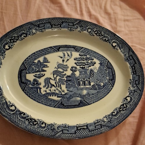 Woods ware willow oval - woods,