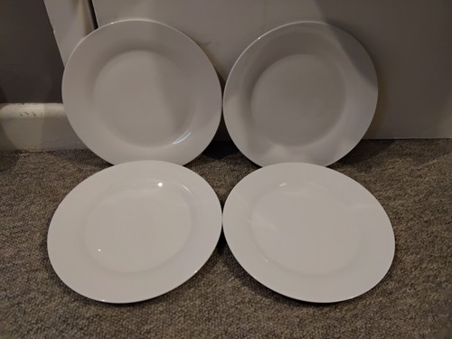 Dunelm white dinner plates - 4x,
